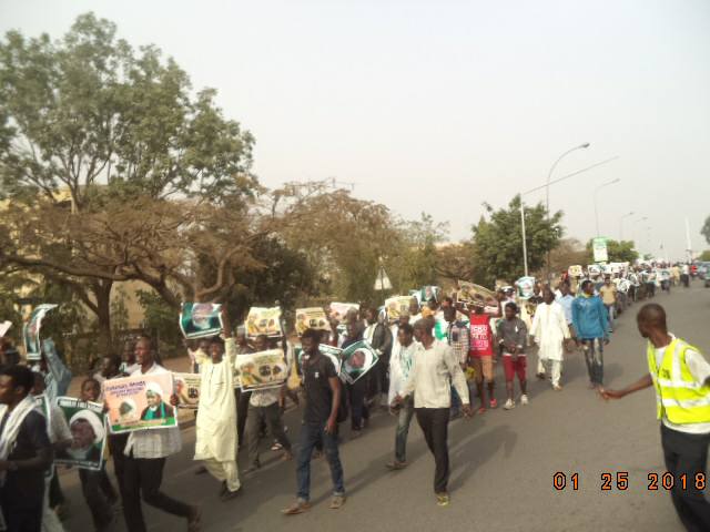 free zakzaky in Abuja on 25 jan